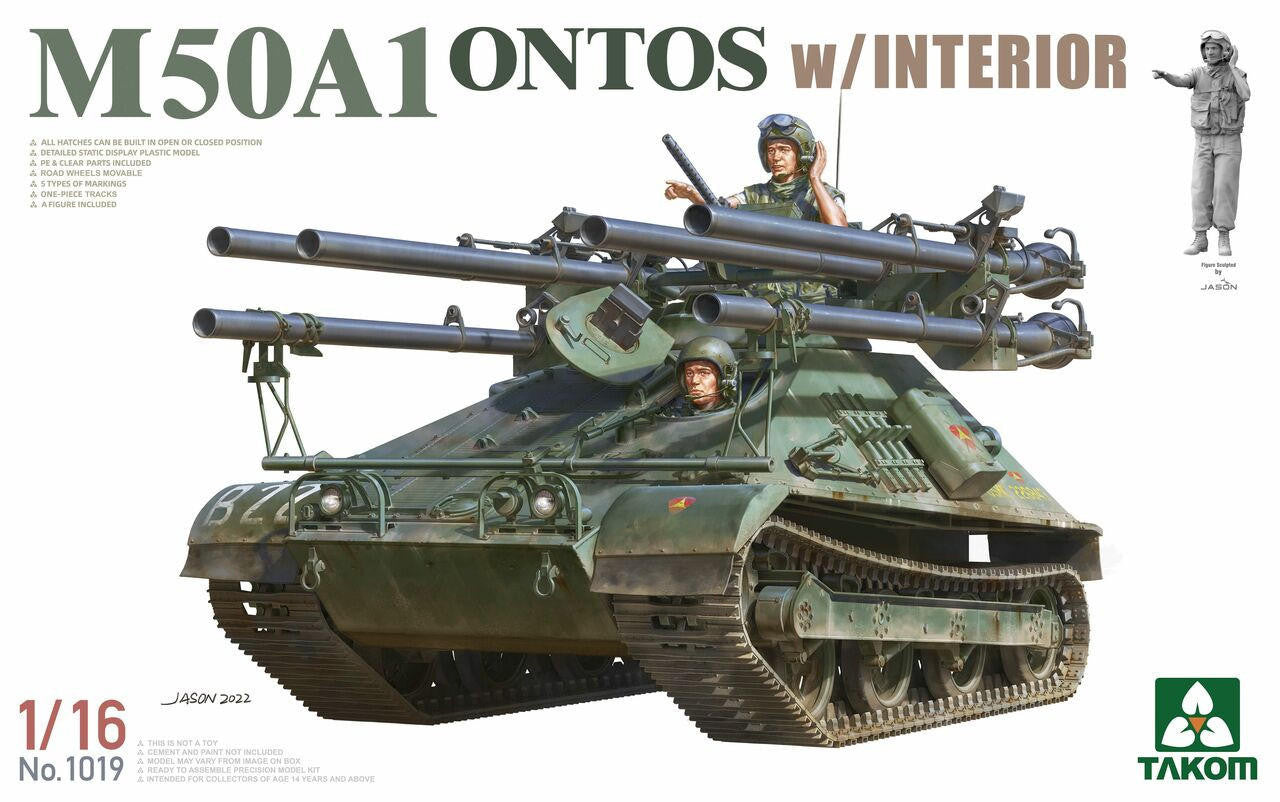 Takom 1/16 M50A1 Ontos w/Figure 1019